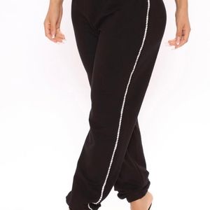 Womens Flashing Lights Bling Jogger Pant